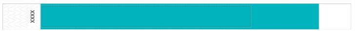 Tyvek 3/4" Colored Wristbands, Teal (500 Wristbands per box) main image